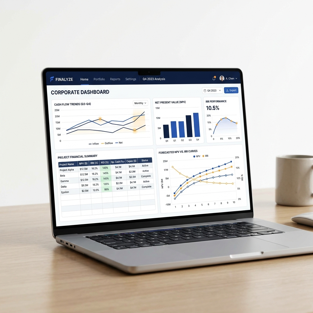 Dashboard phân tích hiệu quả tài chính dự án